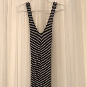 Black and white maxi dress